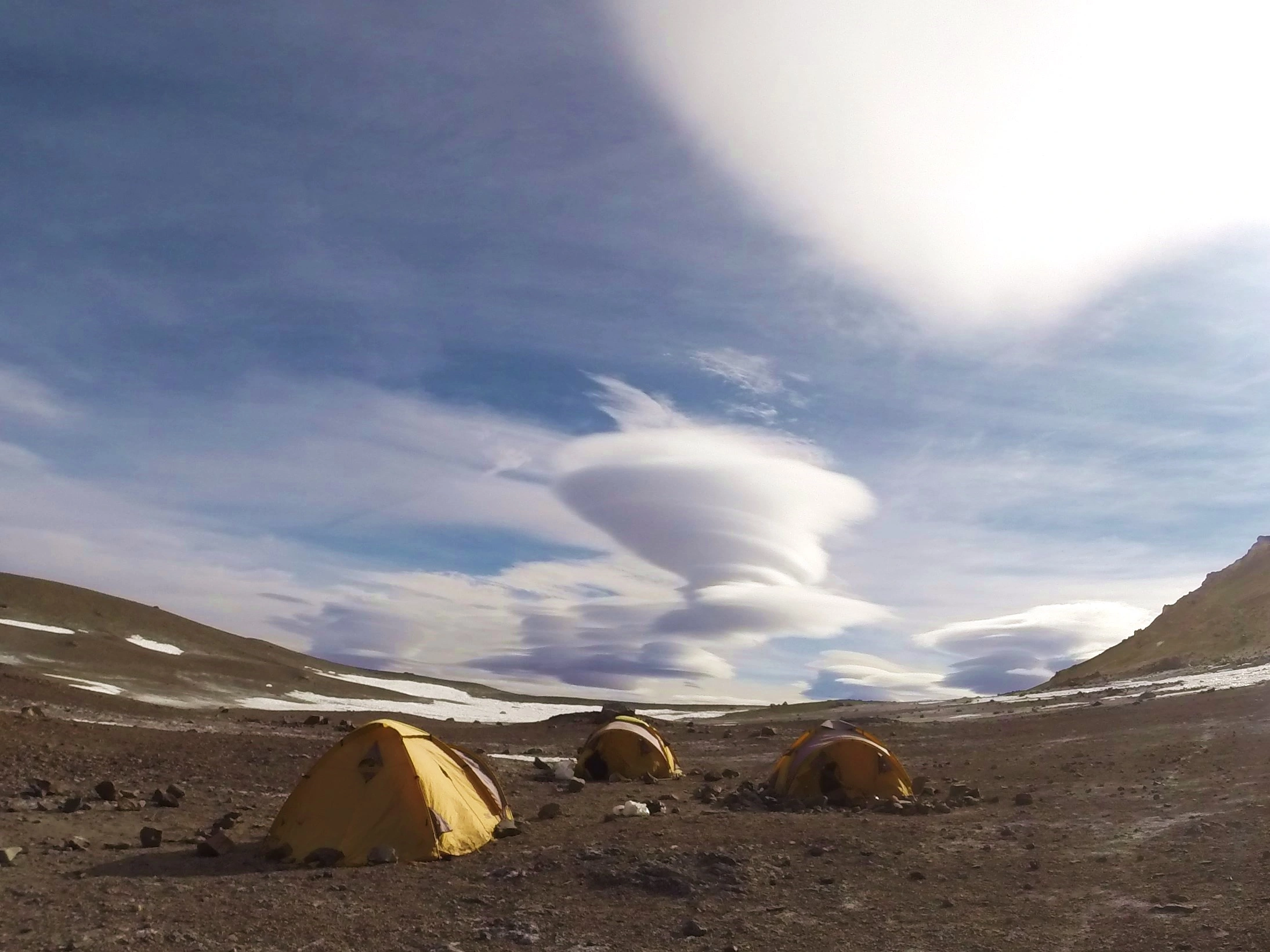 Andean landscape in the Chilean mountains 2